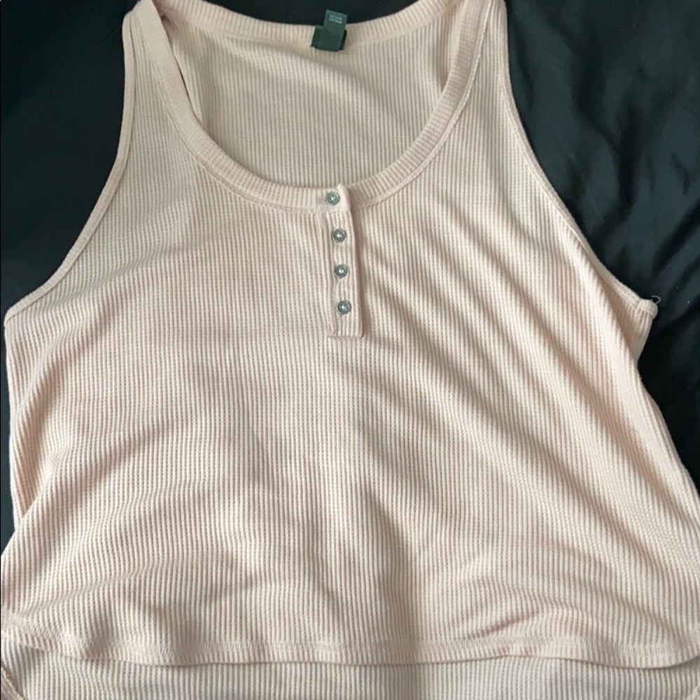 baby pink tank top